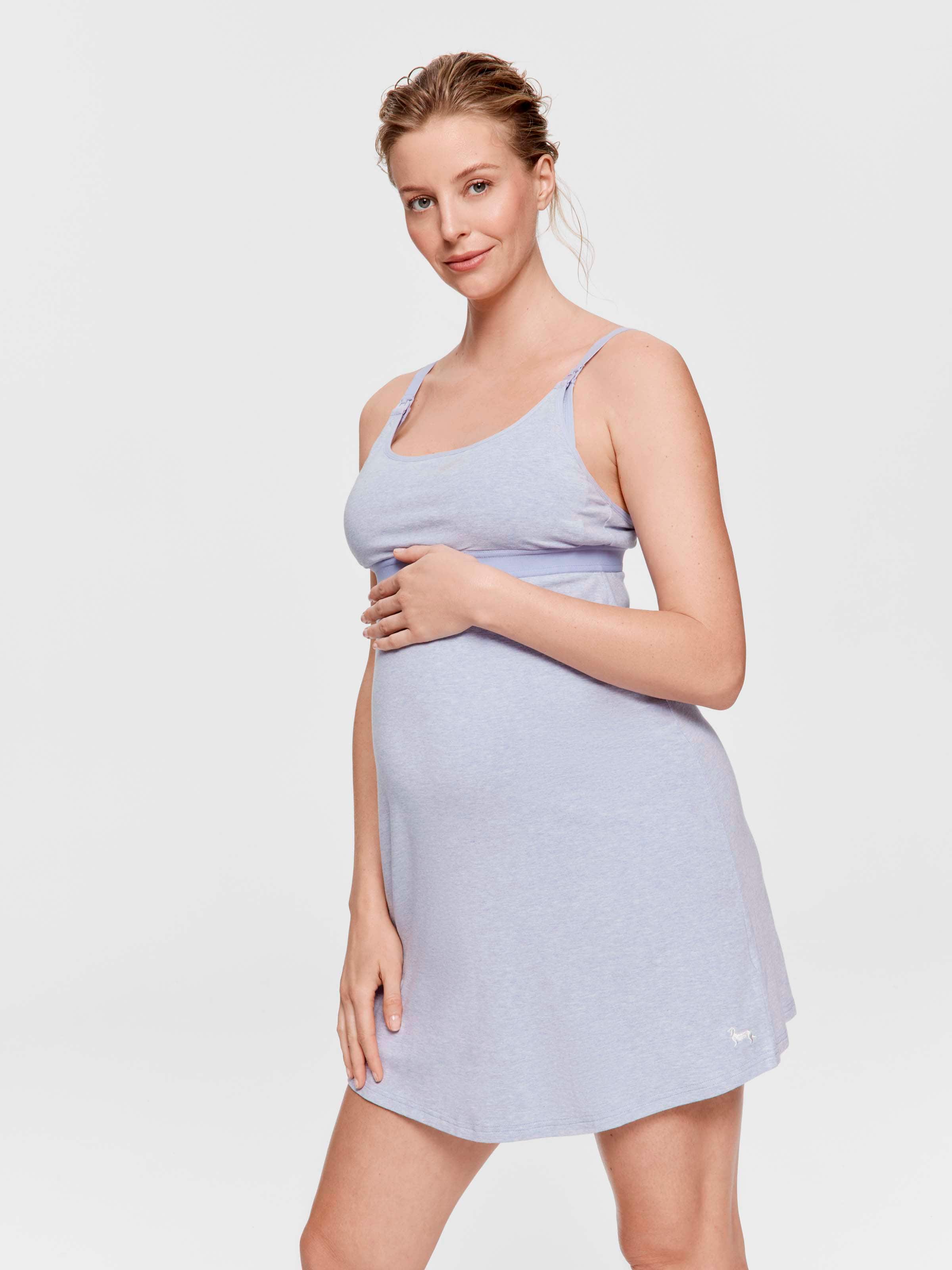 Maternity Denim Bamboo Jersey Nightie