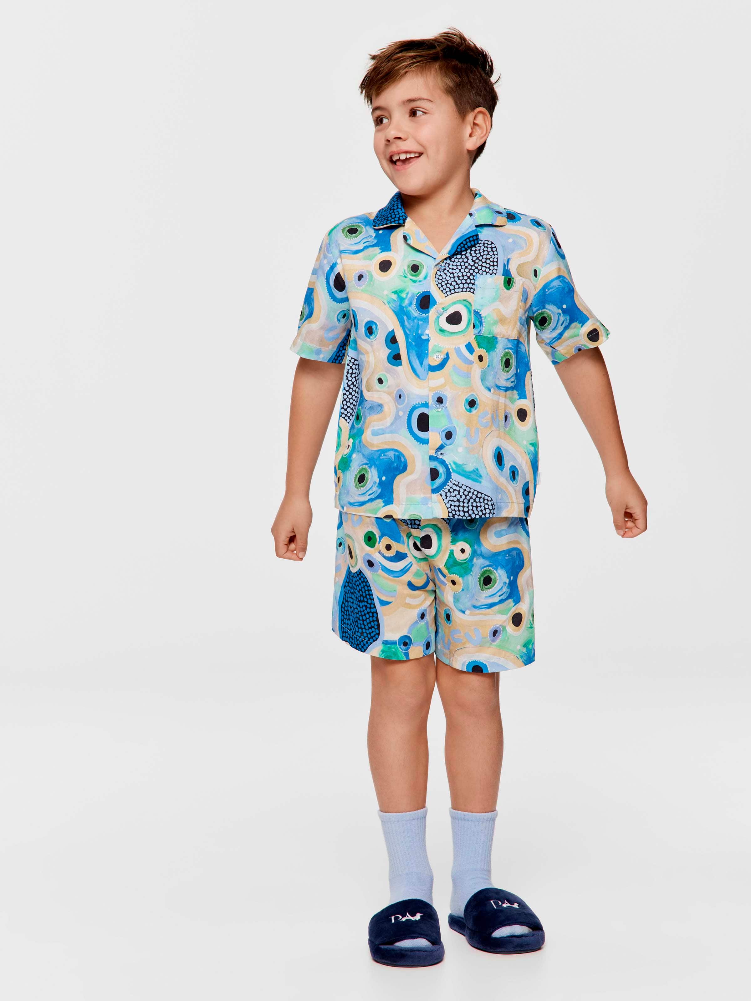 Boys Mulganai Heatwave Short Classic Pj Set