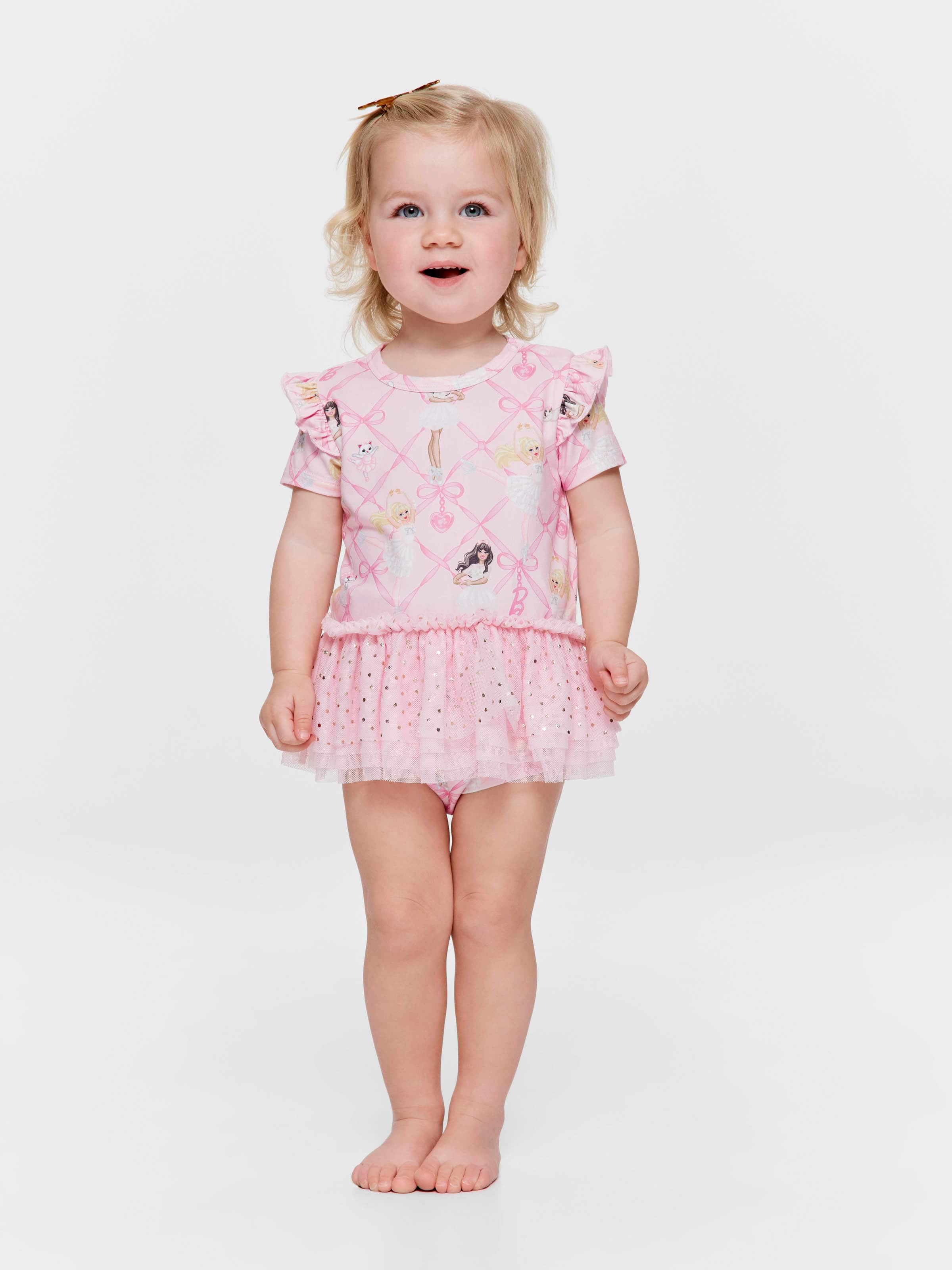 Baby Girls Barbie Romper