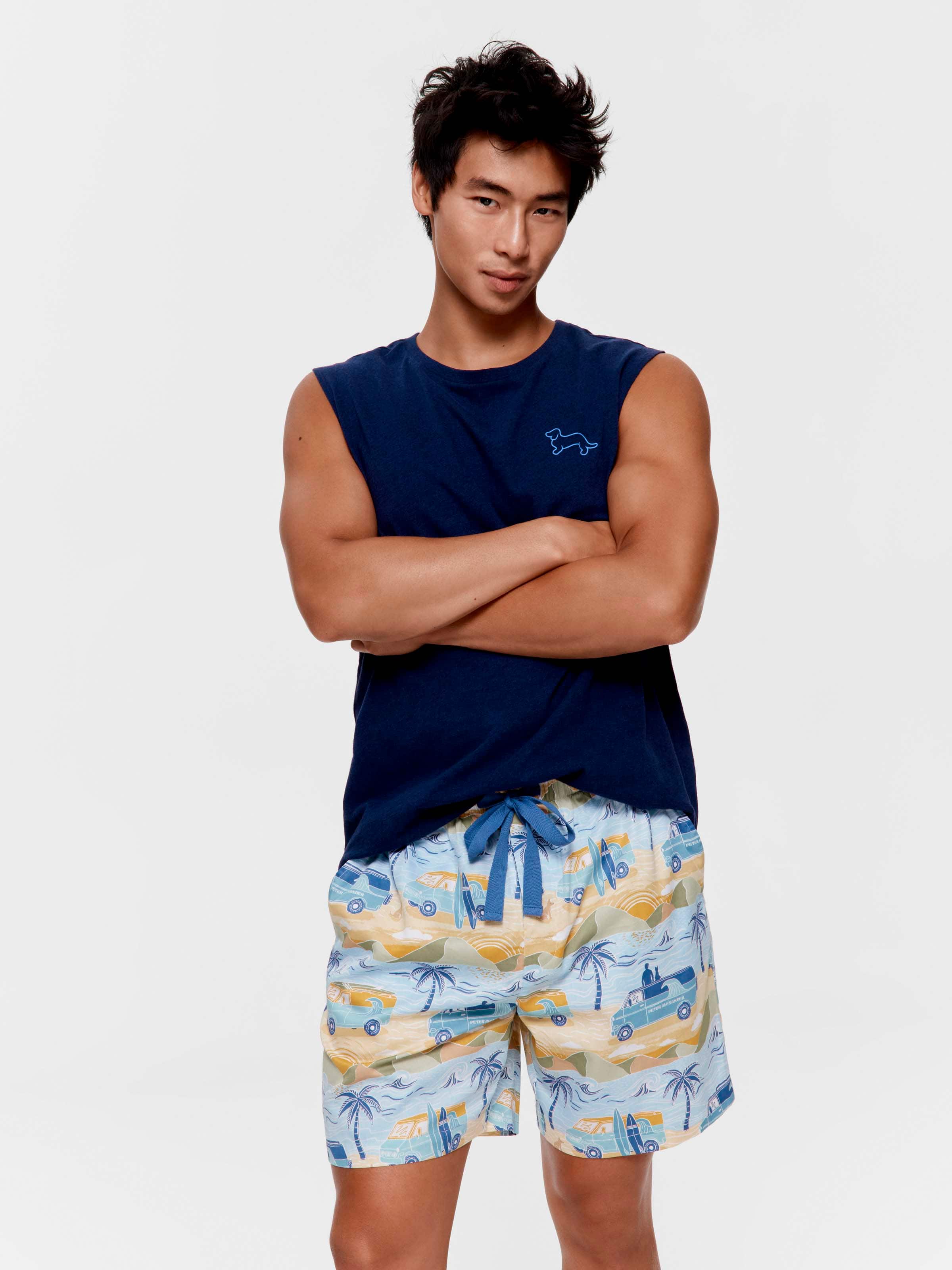 Surf Van 100% Cotton Mid  Short